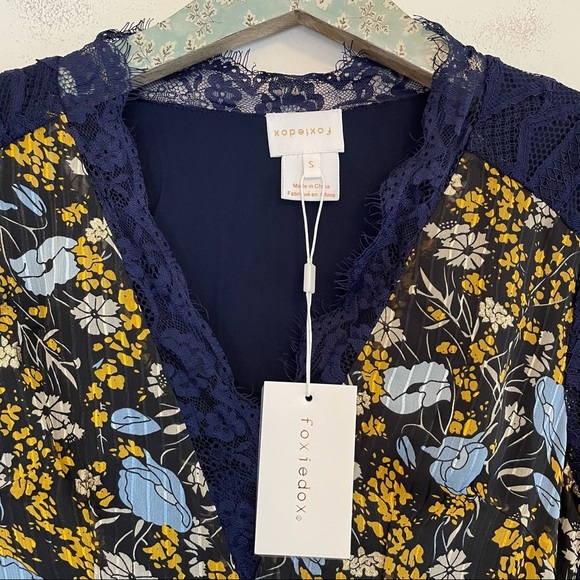 NWT Foxiedox Josefine Lace & Clip Dot Midi Dress - Picture 3 of 7